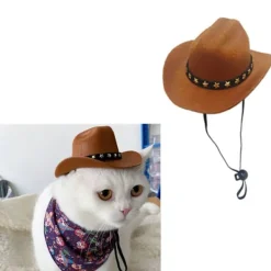 Mini Cowboyhatt för Katt och Hund><noscript><img width=