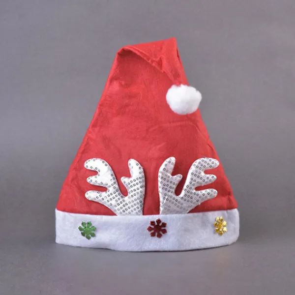 Mini Julhatt med Renväxtmönster för Barn och Vuxna - Presentförpackning, Julgransprydnad, Festdekoration> Huvudbonader