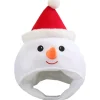 Mjuk, fluffig snögubbe-mössa för jul - Justerbar festlig huvudbonad för både män och kvinnor, perfekt för julfester, utklädning och vuxenhelger> Huvudbonader