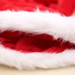 Mjuk och fodrad julhatt Tjock julplysch Stor boll Chri> Huvudbonader