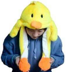 Mjuk och varm kaninmössa med LED-ljus, hoppande mössa Ljusande Pikachu-mössa><noscript><img width=