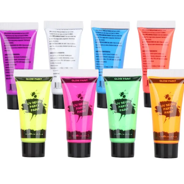 10ml Blacklight Fluorescerande Ansikts- och Kroppsfärgset UV-Reaktiv Makeup> Smink