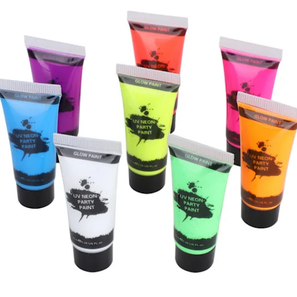 10ml Blacklight Fluorescerande Ansikts- och Kroppsfärgset UV-Reaktiv Makeup> Smink
