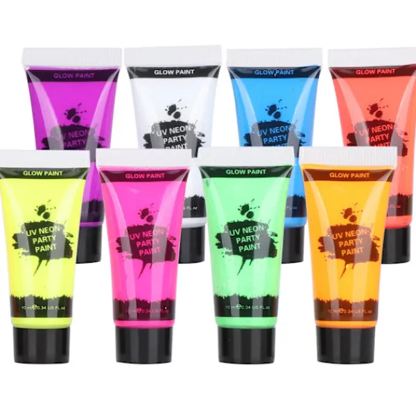 10ml Blacklight Fluorescerande Ansikts- och Kroppsfärgset UV-Reaktiv Makeup> Smink