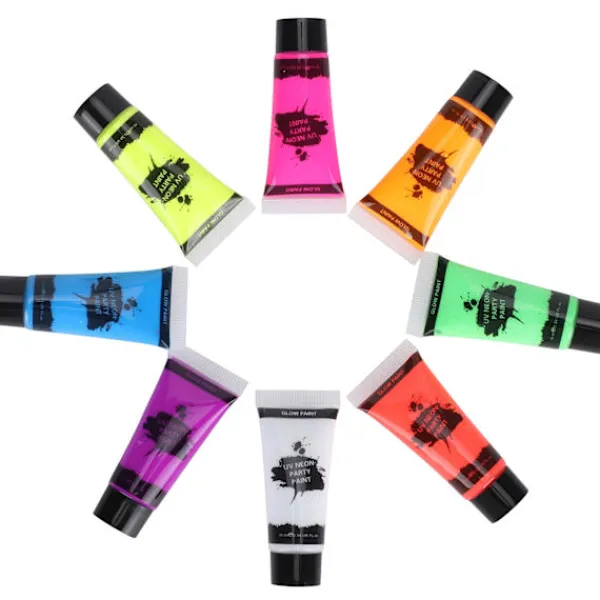 10ml Kroppsfärgset Svartljus Ansikts- och Kroppsfärg Smink Fluorescerande Kropps- och Ansiktsfärger> Smink