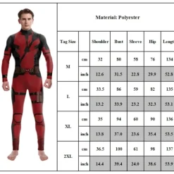 Män Deadpool 3 Wolverine Jumpsuit Bodysuit Cosplay Kostym Halloween Dräkt Outfit L> Dräkter