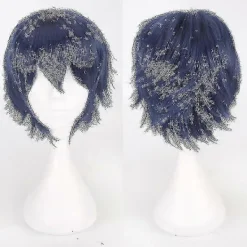 Män Kvinnor Anime Rakt Kort Peruk Cosplay Party Peruker> Peruker