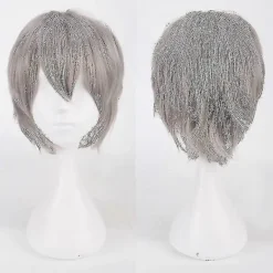 Män Kvinnor Anime Rakt Kort Peruk Cosplay Party Peruker> Peruker