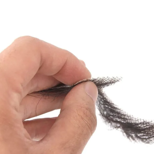 Mänskligt Hår Falska Skägg för Män Par av Bruna Falska Skägg Falska Skägg Realistiska Skägg Falskt Ansiktshår Handknutet Spets Skägg Halloween Rolig Firma | Fyndiq> Tillbehör