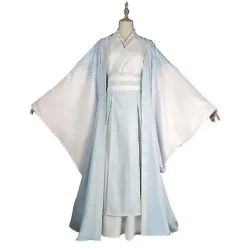 Mo Dao Zu Shi Jin Ling Cosplay Kostymset med Hanfu och Perukalternativ><noscript><img width=