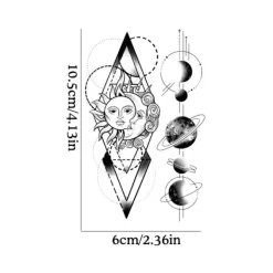 Mode Tecknad Tatuering Klistermärke Tillfällig Vattentät Falsk Tatuering Klistermärke> Smink