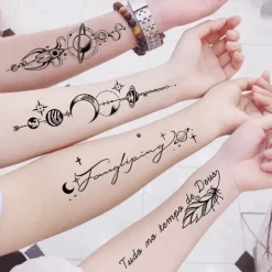 Mode Tecknad Tatuering Klistermärke Tillfällig Vattentät Falsk Tatuering Klistermärke><noscript><img width=