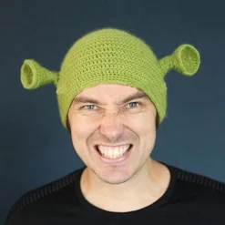 Selected deals Monster Shrek Vinterstickad Beaniehatt Nyhet Ull Rolig Mössa Jul> Huvudbonader