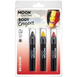 Moon Creations Logo Kroppskritor One Size Svart/Gul/Röd One Size> Smink