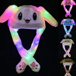 Mordely Bunny Hat Ear Moving Jumping Hat Plush Rabbit Hat Cute Cap With Paws><noscript><img width=