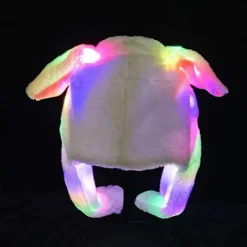 Mordely Bunny Hat Ear Moving Jumping Hat Plush Rabbit Hat Cute Cap With Paws><noscript><img width=