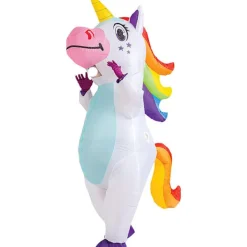 Mordely Creations Uppblåsbar Kostym Unicorn Full Body Unicorn Air Blow-up Deluxe Halloween kostym - vuxenstorlek> Dräkter