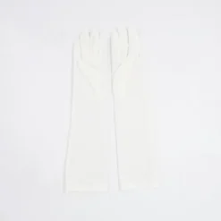 Mordely Långa Handskar Kungsblå Handskar VIT> Tillbehör