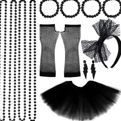 Mordely Neon 80-talskostymer för set Tutu-kjol 2><noscript><img width=