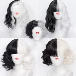 Mordely Peruker Cruella De Vil Kuila Cosplay> Peruker