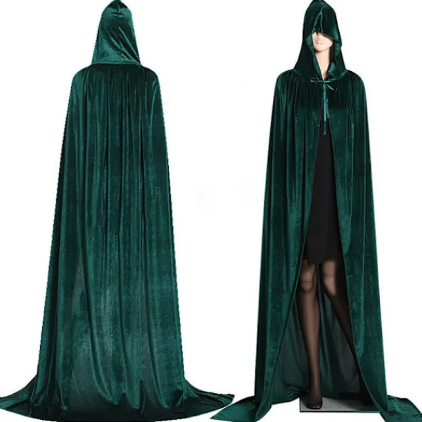 Mordely Velvet Cloak Cape Ghost Capes SVART> Tillbehör
