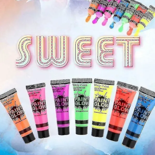 1morglow Glow-in-the-Dark Body Art Paint - Fashion Halloween Makeup> Smink