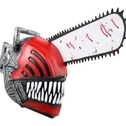 KOOLYOU Motorsågsmask Rollspel Anime Kläder Herrkaraktär Latexhjälmar Halloweenfest Rekvisita Födelsedagspresent Tillbehör Mask> Masker