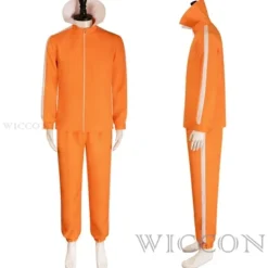Movie Vector Cosplay Kostym Orange Jacka Byxor Glasögon Kostymset Svamp Peruk Halloween Utklädningsset Partyset MM M M M-FS- M Costume wig glasses><noscript><img width=