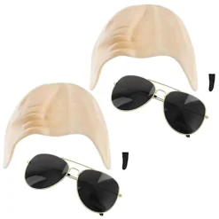 Mr Worldwide Flintskallig Hätta & Solglasögon Set, Kändisikon Maskerad Pitbull Kostym Tillbehör Set{XH} 2st> Tillbehör
