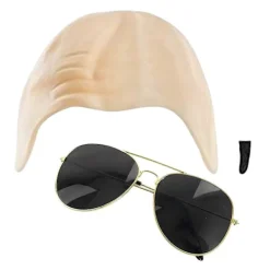 Mr Worldwide Flintskallig Hätta & Solglasögon Set, Kändisikon Maskerad Pitbull Kostym Tillbehör Set-Perfekt 1pcs> Tillbehör