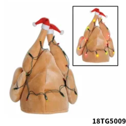 Mub- Halloween Wholesale Masquerade Animals turkey Cosplay Trick Hat Carnival Party Thanksgiving turkey One Size> Huvudbonader
