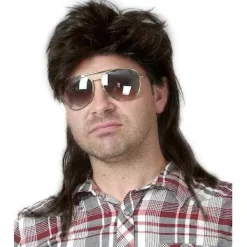 Mullet Peruk Halloween Cosplay Kostym Peruker för Maskerad> Peruker