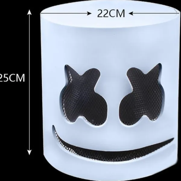 Musikfestival Dj Mask Marshmello Hjälm Cosplay Pro> Masker