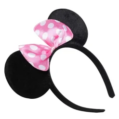 Musöron Huvudband Set med 20 st, Svart & Rosa Rosett><noscript><img width=