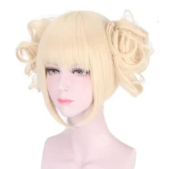 FMYSJ My Hero Academia Anime Toga Himiko Cosplay Blonda Peruker Lolita Kort Vågig Syntetisk Hår Hela Peruker Med Lugg Halloween Karneval Party Rekvisita (FMY) | Fyndiq><noscript><img width=