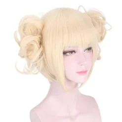 FMYSJ My Hero Academia Anime Toga Himiko Cosplay Blonda Peruker Lolita Kort Vågig Syntetisk Hår Hela Peruker Med Lugg Halloween Karneval Party Rekvisita (FMY) | Fyndiq><noscript><img width=