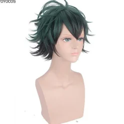 My Hero Academy Izuku Midoriya Cos Wig Black And Green Gradient, Curly Kick-backboku No Hero Academia Academy Cosplay><noscript><img width=