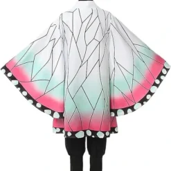 NA/Kochou Shinobu Cosplay Kostym Anime Cosplay Outfit Set Halloween Klänning för Vuxna Barn (M)> Dräkter