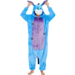 KOOLMEI Nalle Puh Characters Unisex Onesiee Fancy Dress Kostym Huvtröjor Pyjamas Z M(160CM-170CM)> Dräkter