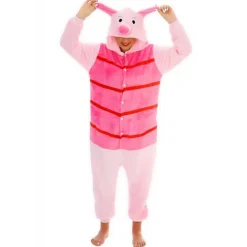 Nalle Puh Karaktärer Unisex Onesie Maskeraddräkt Luvtröjor Pyjamas Nasse L(170CM-180CM)> Dräkter