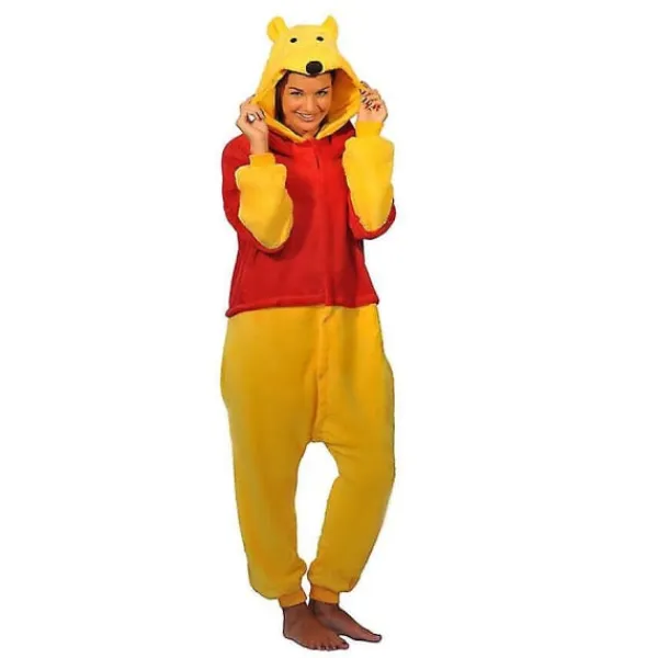 Nalle Puh Karaktärer Unisex Onesie Maskeraddräkt Huvtröjor Pyjamas M(160CM-170CM) M(160CM-170CM)> Dräkter
