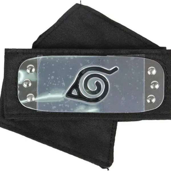 Naruto pannband med metallpläterade cosplay-tillbehör, 4 st> Huvudbonader