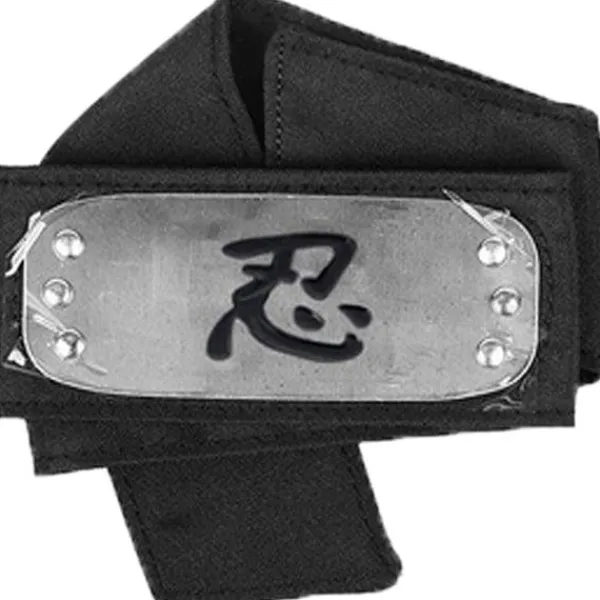 Naruto pannband med metallpläterade cosplay-tillbehör, 4 st> Huvudbonader