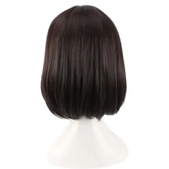 Naturlig peruk för John Wick Cosplay peruk Svart kort vågigt hår peruker><noscript><img width=