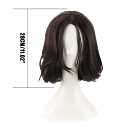 Naturligt Peruk för John Wick Cosplay Peruk Svart Kort Vågig Hår Peruker><noscript><img width=