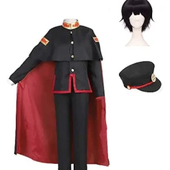 Nene Yashiro Hanako Kun Cosplay Kostym, Anime Toalettbunden Hanako Kun Skoluniform Halloween Cosplay Outfit Peruk-XF7- L> Dräkter