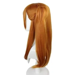 Neon Genesis Evangelion peruk Asuka cos peruk gränsöverskridande orange dubbel hästsvans tigermunsklipp peruk><noscript><img width=