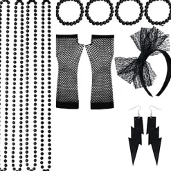 Neon 80-talsdräkter för set Tutu-kjol 3 3><noscript><img width=