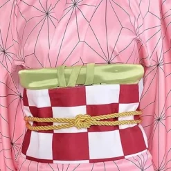 Nezuko Cosplay Kostym Anime Cosplay Outfit Set Halloween Klänning för Vuxna Barn (170CM)><noscript><img width=