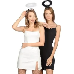 Ängel Halo Hårband Set - Extra Fjäder Ängel Halo Hårband - Ha> Huvudbonader